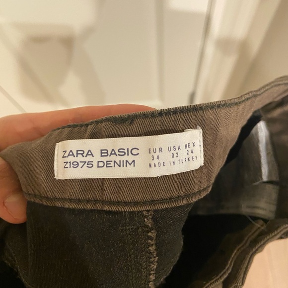 ASO Kate Middleton Zara Khaki Biker Pants Size 2 - Picture 5 of 5